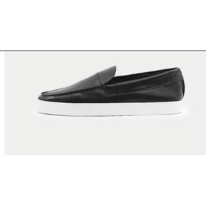 Saint Morta Hemisphere Leather SO Loafer Mens 12 Black White Shoe New